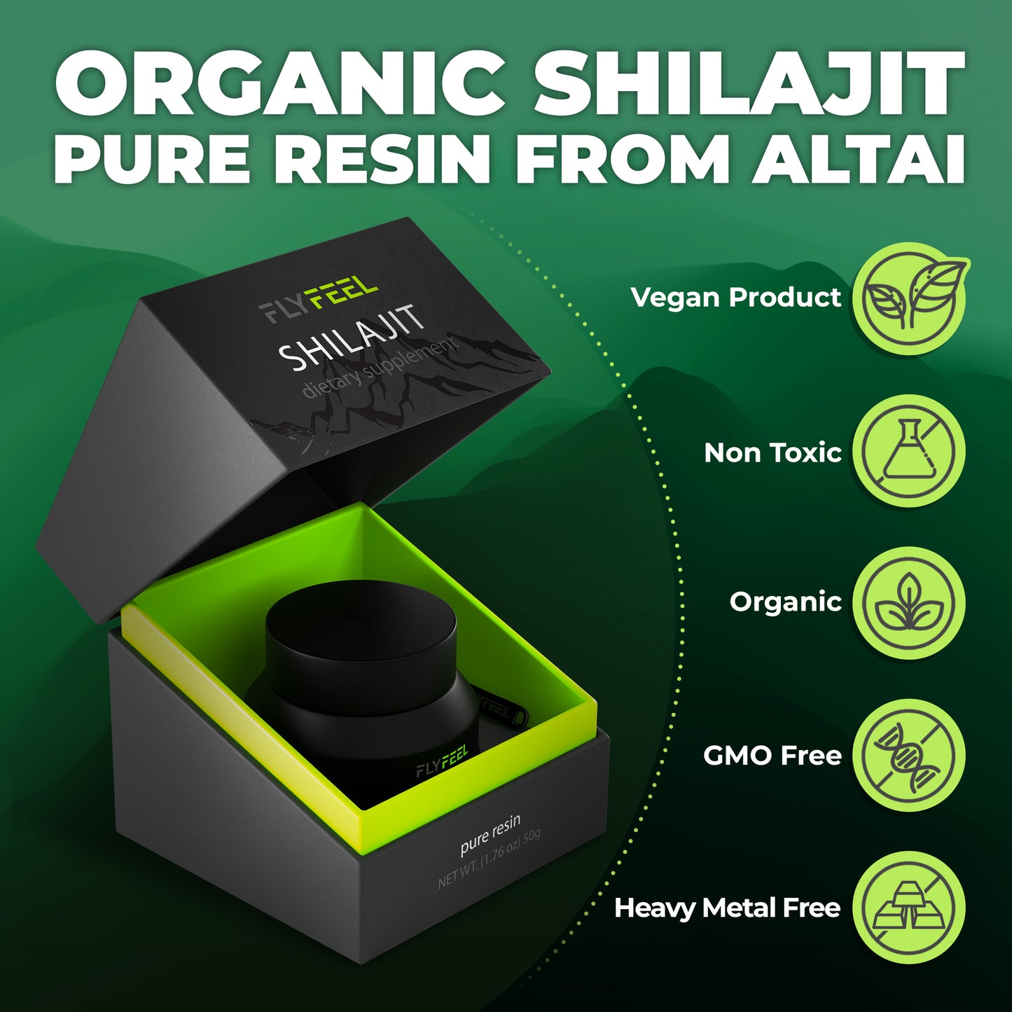 FlyFeel Shilajit Resin 50 mg